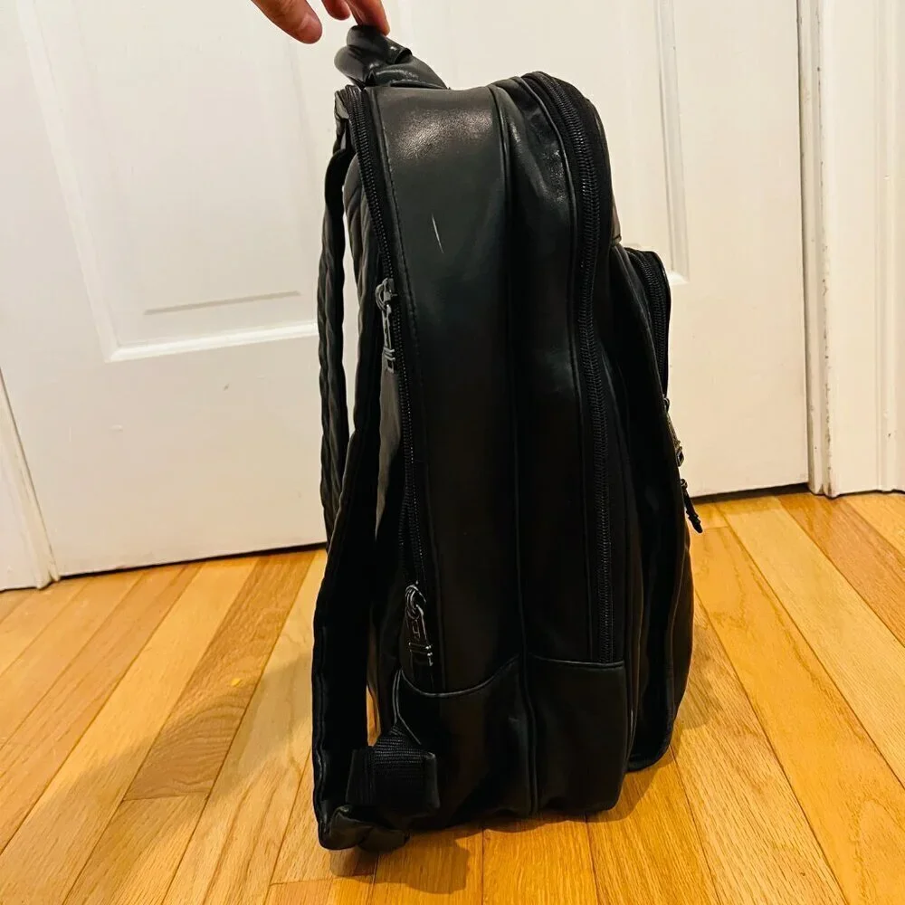 Tumi Vintage Alpha Napa Leather Laptop Backpack Carry Bag 9640D3